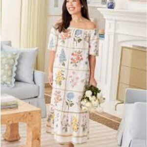 Floral Off-Shoulder Maxi Dress Society SoCal X Crown & Ivy